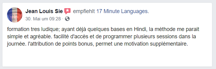 Jean Louis Sie  recommends 17 Minute Languages